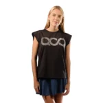 Aca Padel Half Sleeve Black T-Shirt