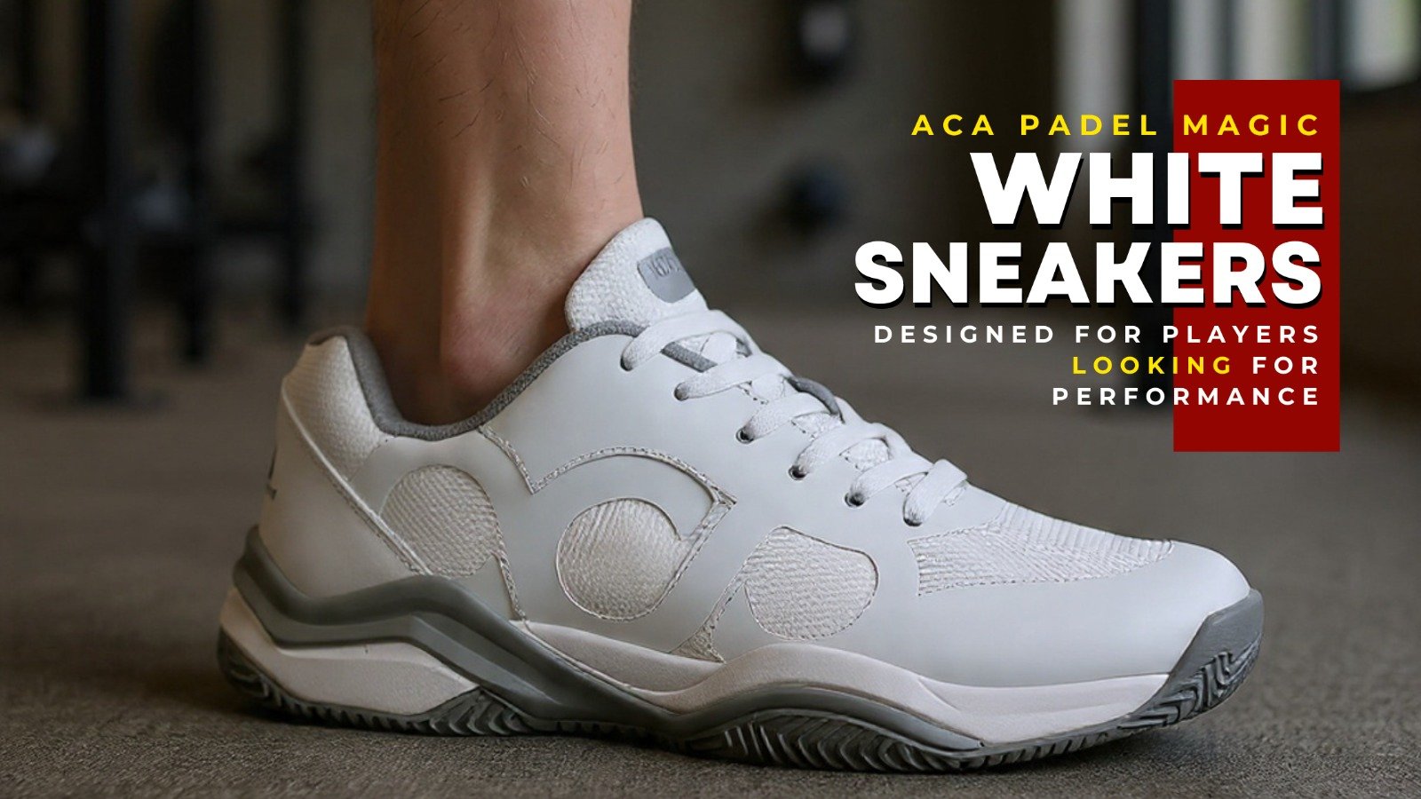 White Padel Shoes for Men