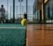 Padel ball bouncing on indoor and outdoor courts